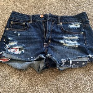 American Eagle Short with an American flag flare!